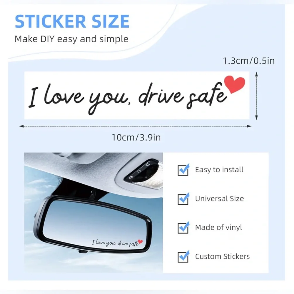 Rearview Mirror Sticker, 